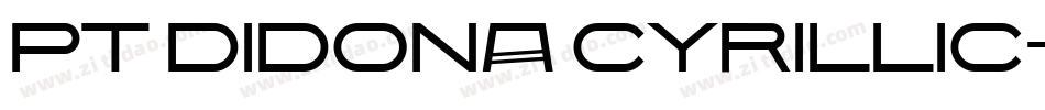 PT Didona Cyrillic字体转换